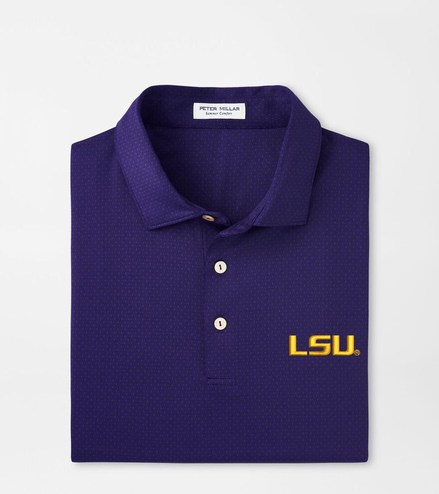 LSU Tesseract Performance Jersey Polo Men's Collegiate Apparel
