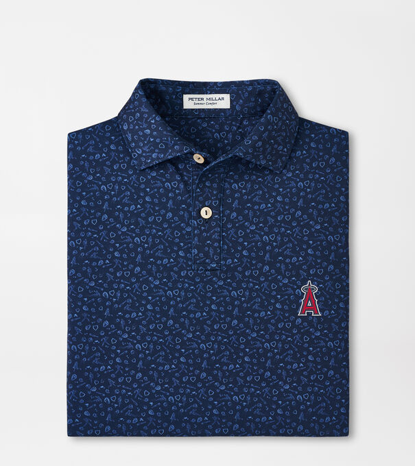 Los Angeles Angels Youth Batter Up Performance Jersey Polo