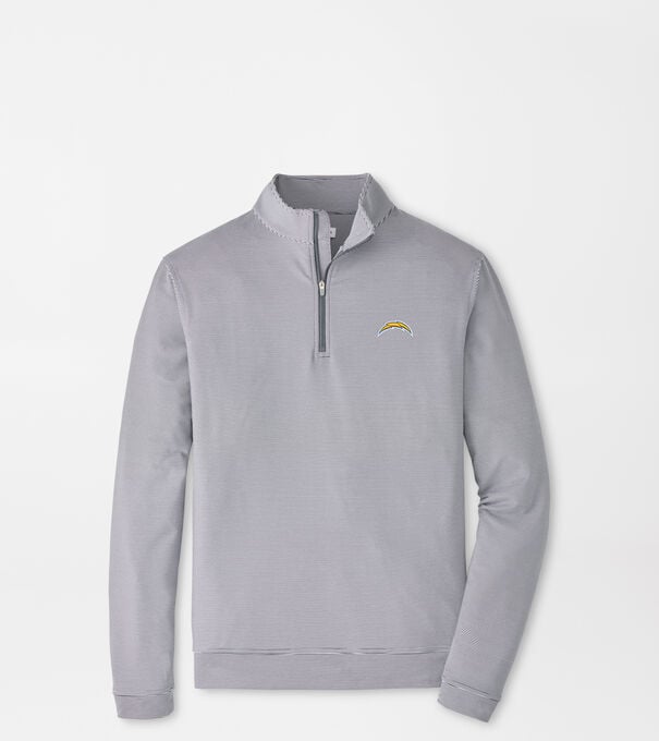 Los Angeles Chargers Perth Sugar Stripe Performance Quarter-Zip