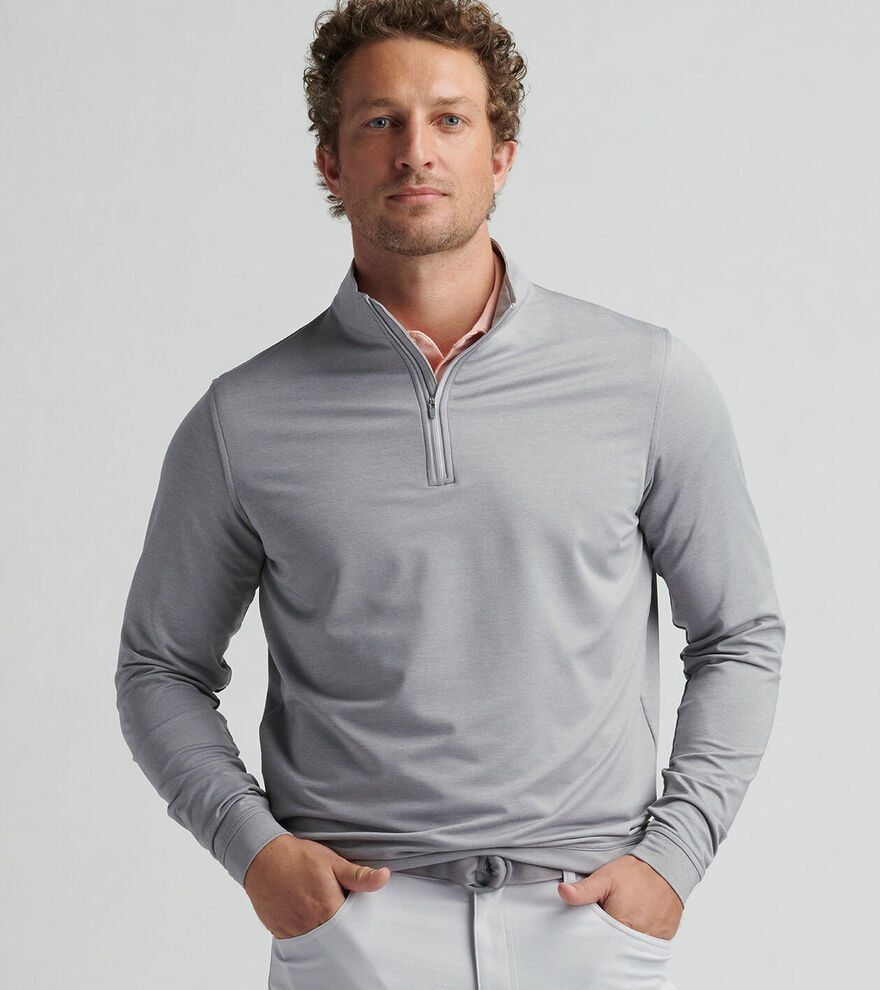 Perth Mélange Performance Quarter-Zip image number 2