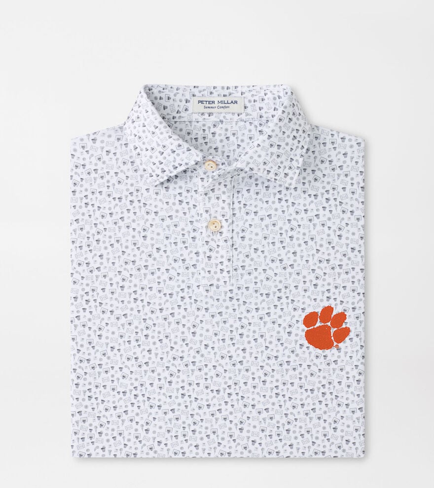 Clemson Buzzer Beater Youth Performance Jersey Polo image number 1