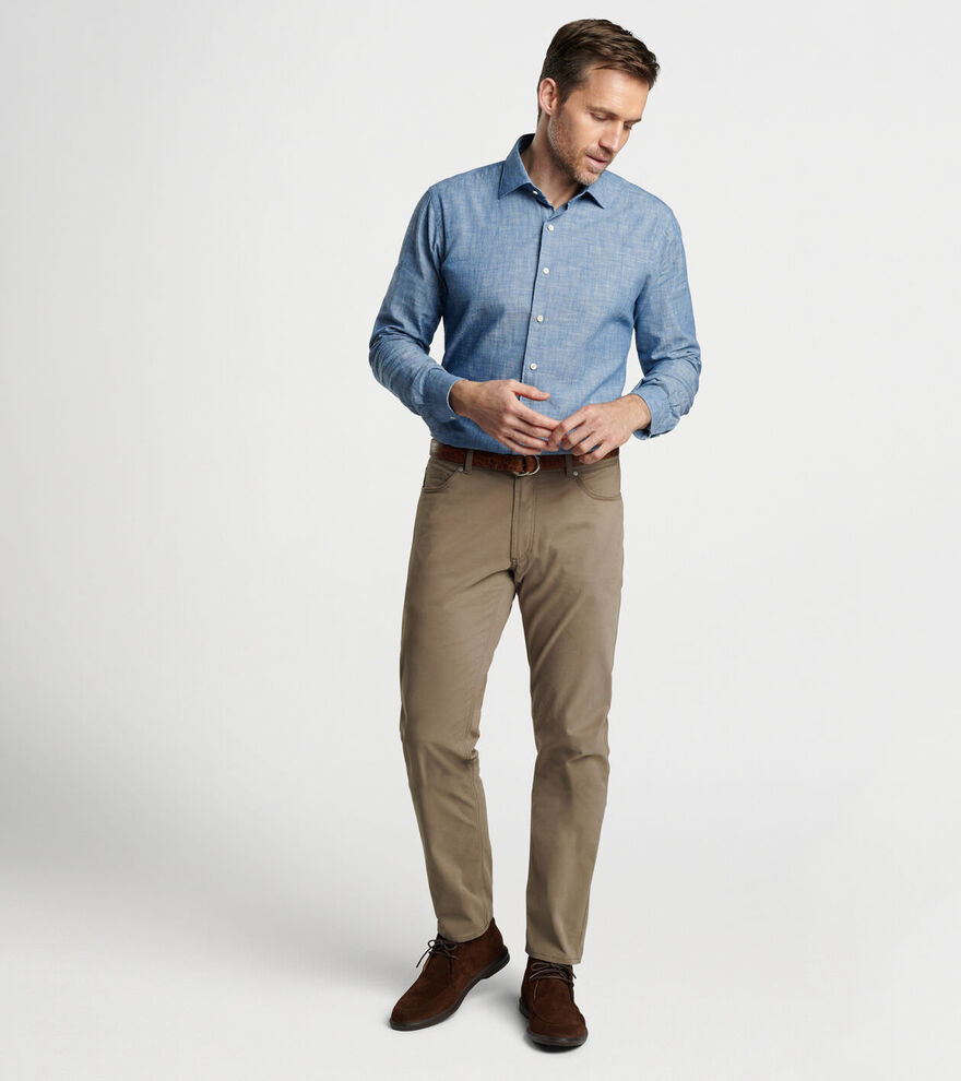 Delvin Twill Five-Pocket Pant | Men's Pants | Peter Millar