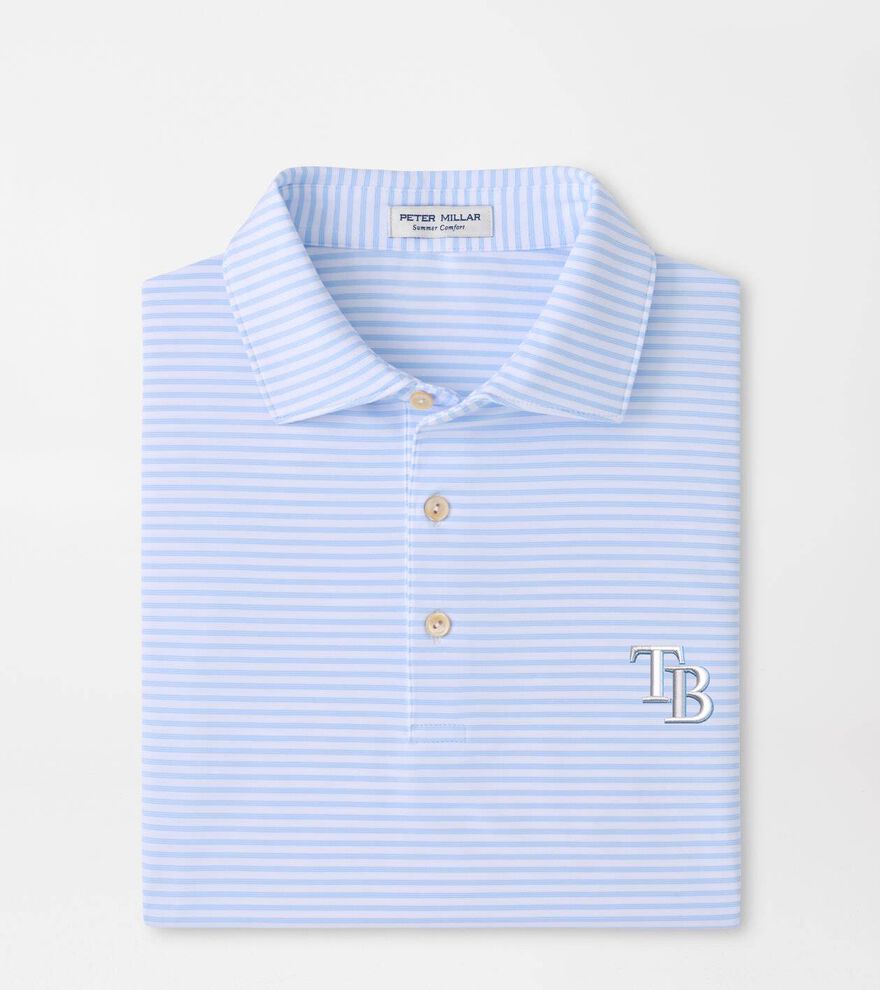 Tampa Bay Rays Tiebreaker Performance Jersey Stripe Polo