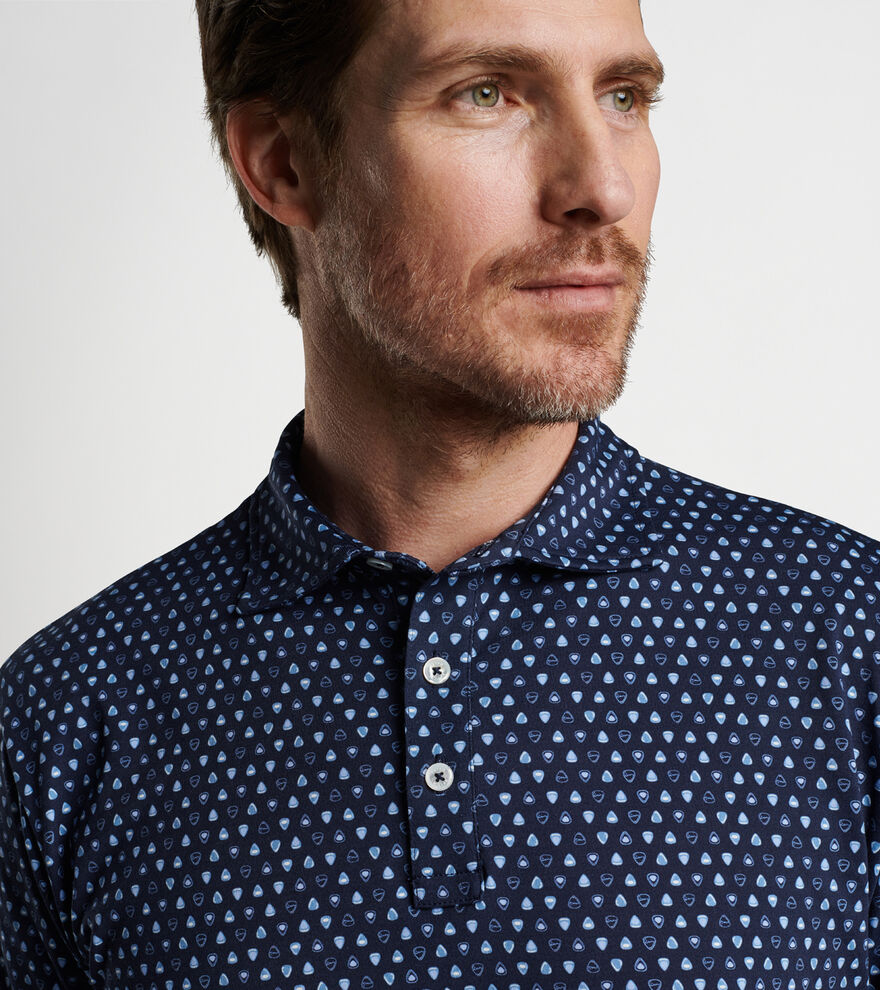 Pilot Mill Epic Solo Printed Short-Sleeve Polo image number 4