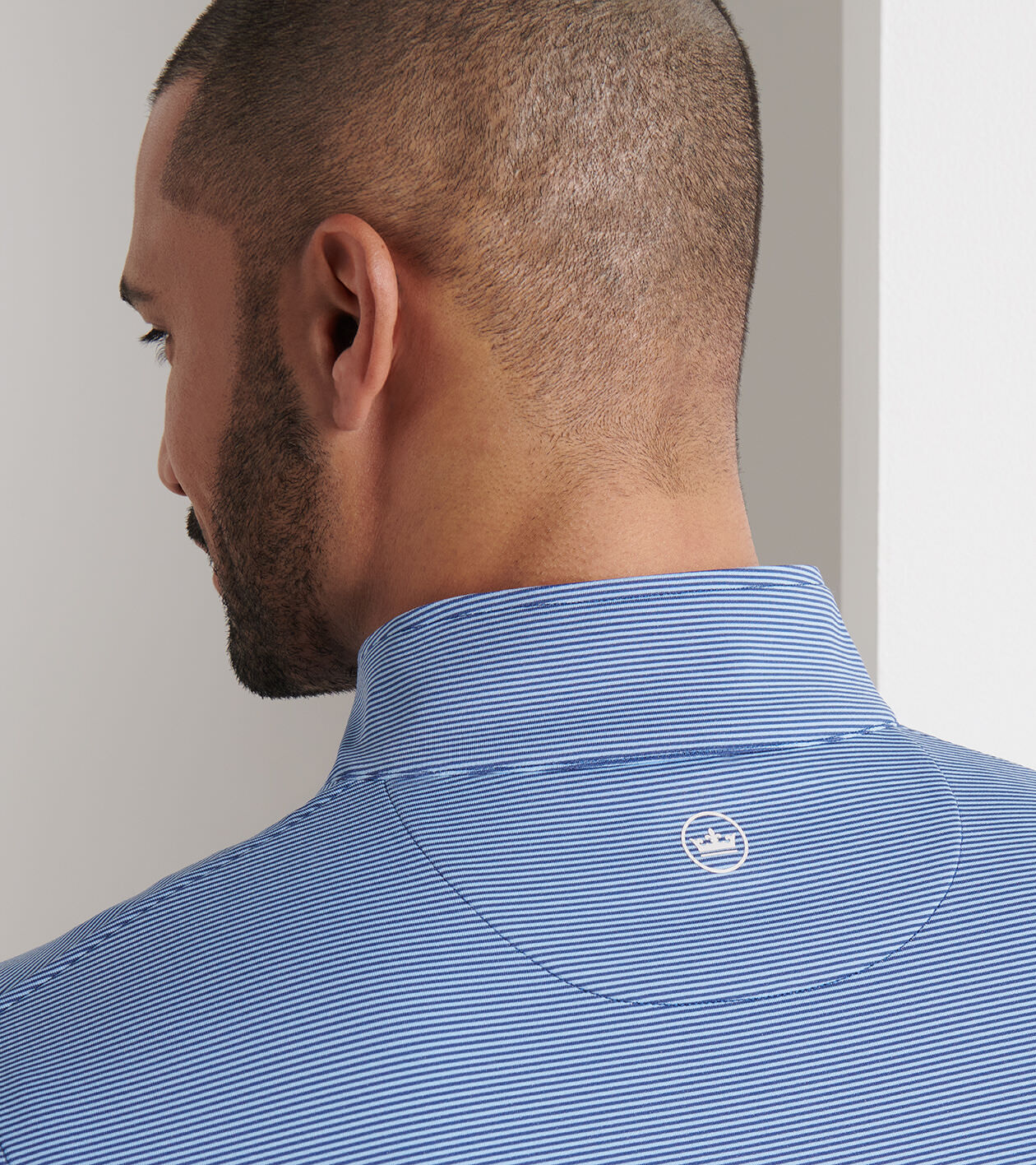 Friars Club 紺色　一個 Perth Sugar Stripe Performance Quarter-Zip | Men's Pullovers