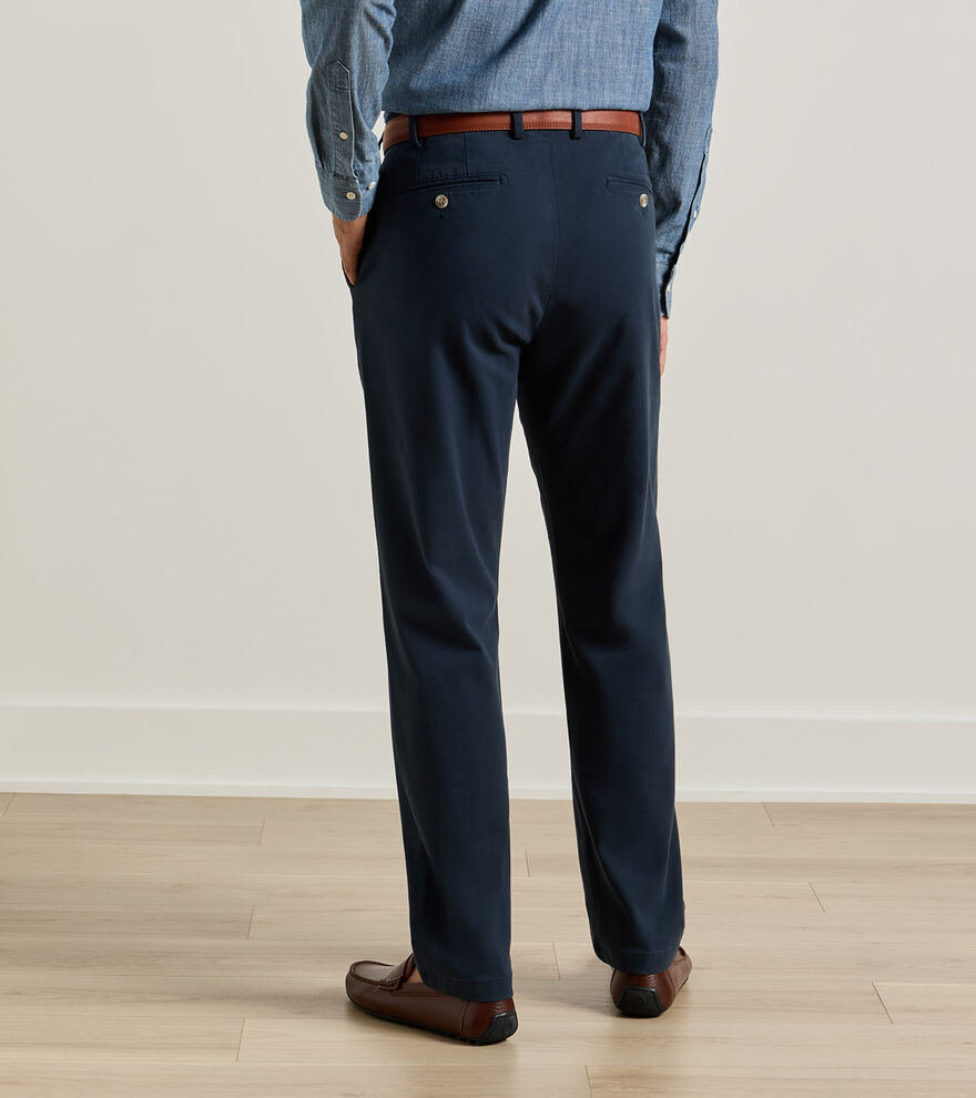 Signature Sateen Flat Front Trouser - Alternate Image 2
