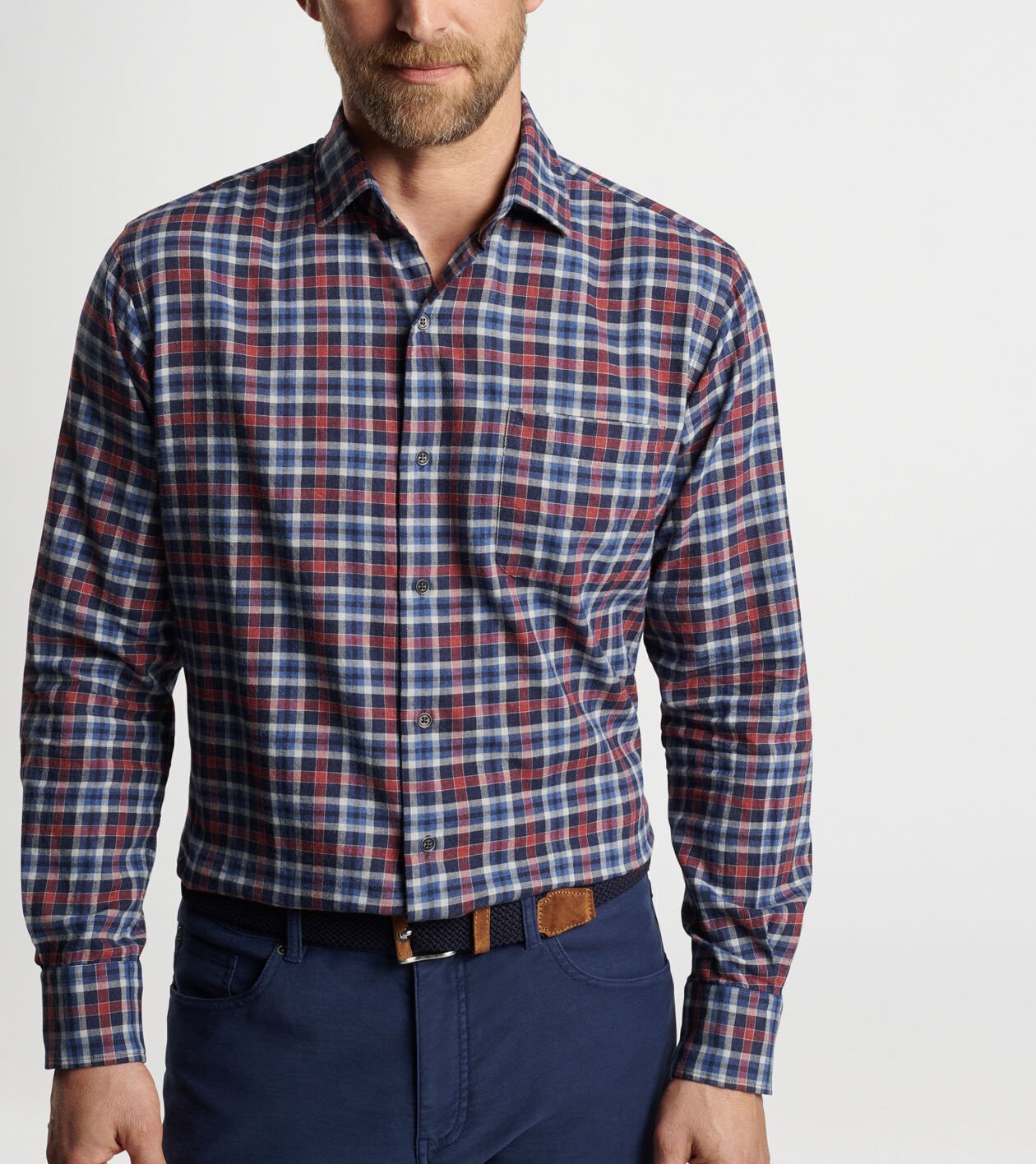 Gander Cotton Sport Shirt | Men's Sport Shirts | Peter Millar