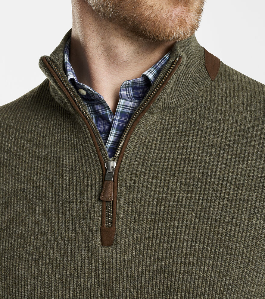 Wool-Cashmere Quarter-Zip Sweater image number 5