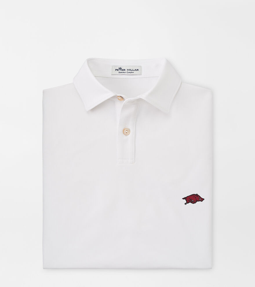 Arkansas Youth Solid Performance Jersey Polo image number 1