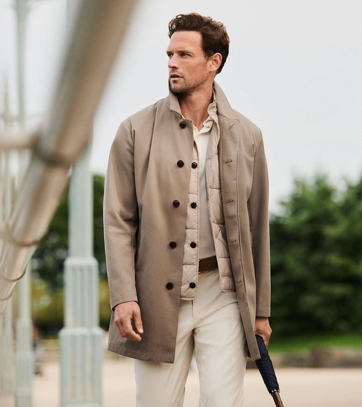 Botter Multi Pocket Utility Trench Coat Water Repellent Trench