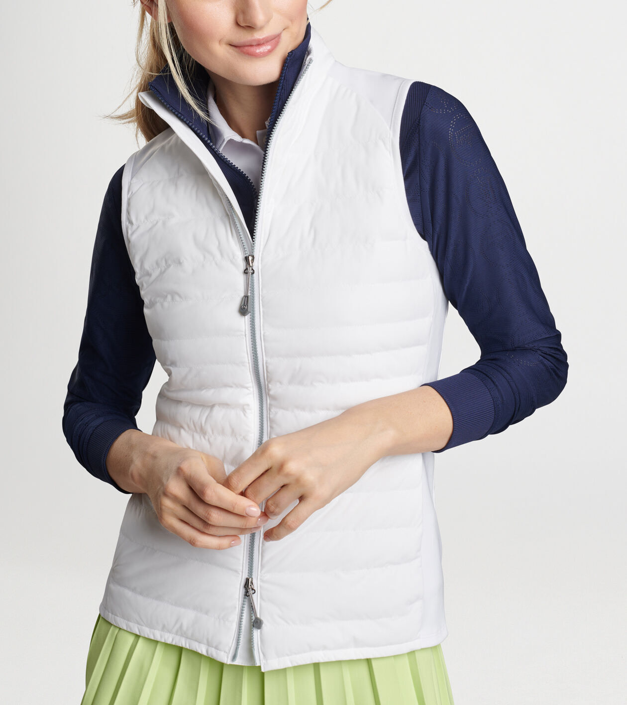 Women s Fuse Hybrid Vest Women s Outerwear Peter Millar