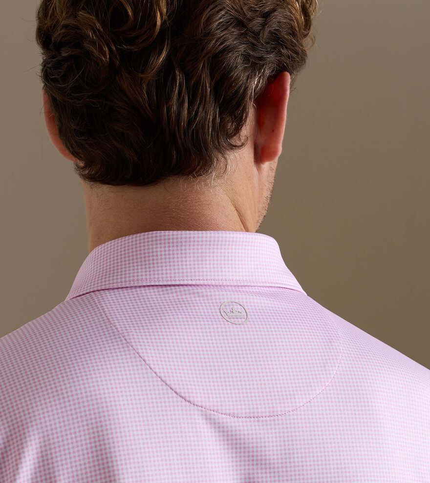 Gingham Performance Jersey Polo image number 4