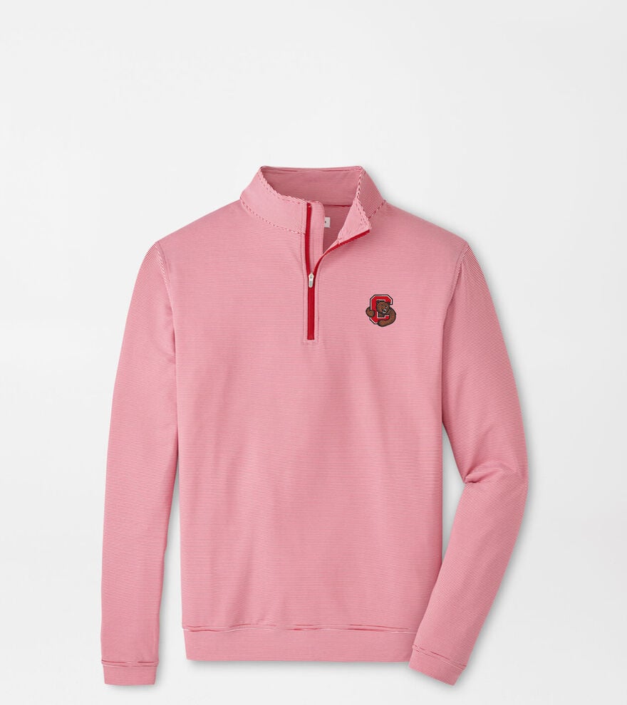 Cornell Perth Sugar Stripe Performance Quarter-Zip image number 1