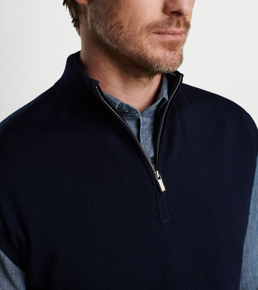 Autumn Crest QuarterZip Vest Men's Sweaters Peter Millar