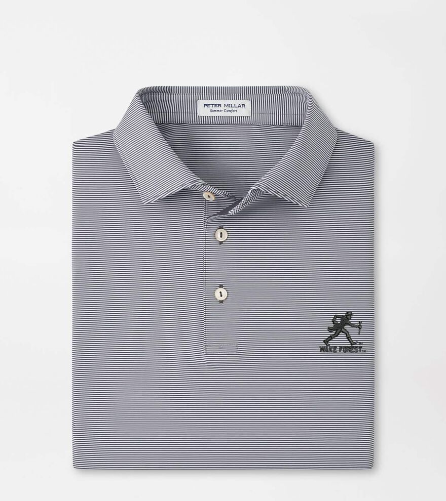 Wake Forest Walking Deacon Jubilee Stripe Performance Polo