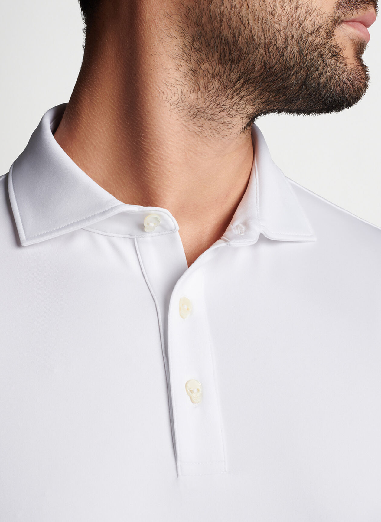 Solid Performance Jersey Polo (Edwin Spread Collar) | Men's Polo Shirts ...