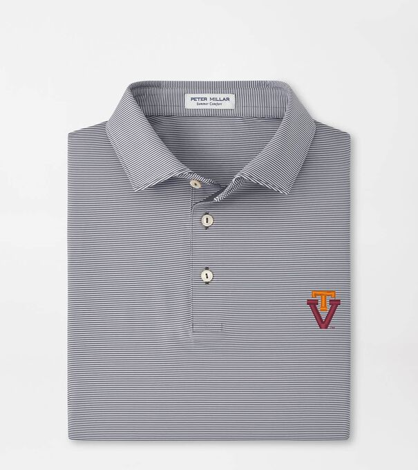 Virginia Tech Vault Jubilee Stripe Performance Polo