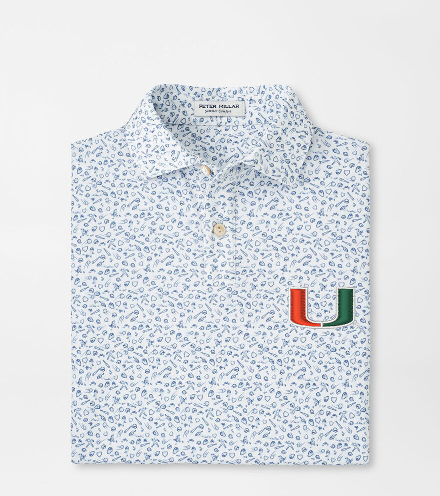 Miami Batter Up Youth Performance Jersey Polo image number 1
