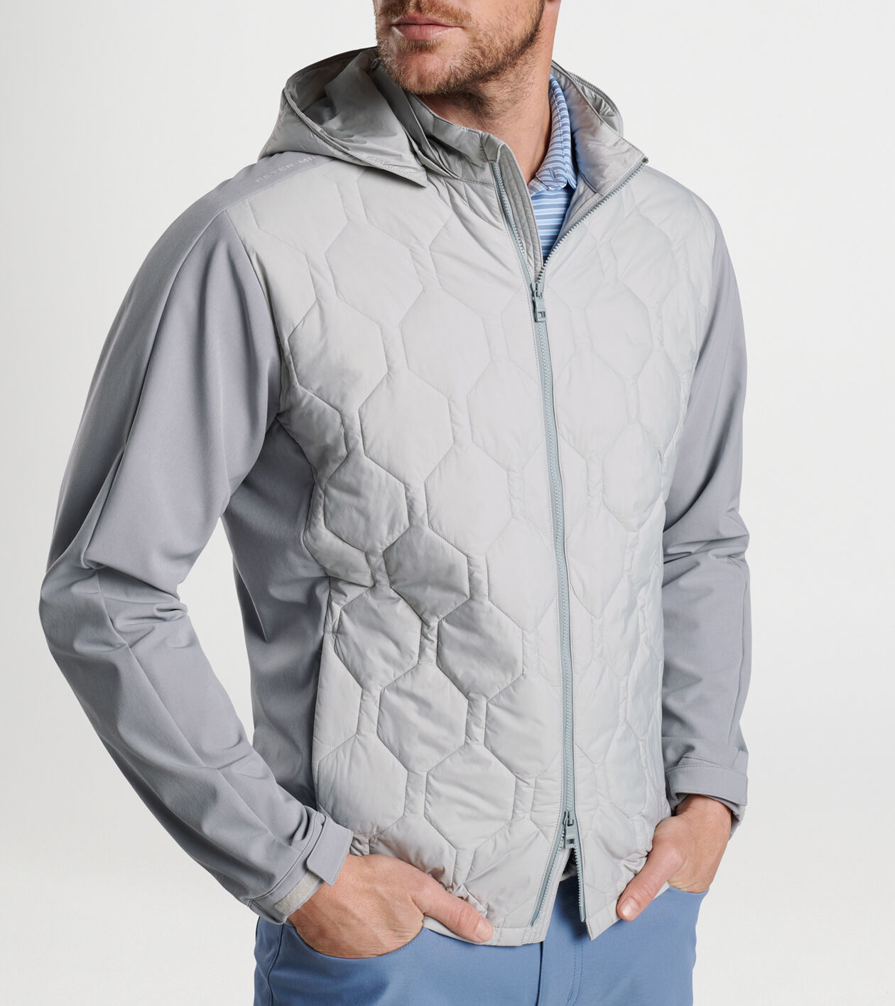 Performance side snap zip hooded windbreaker 2025