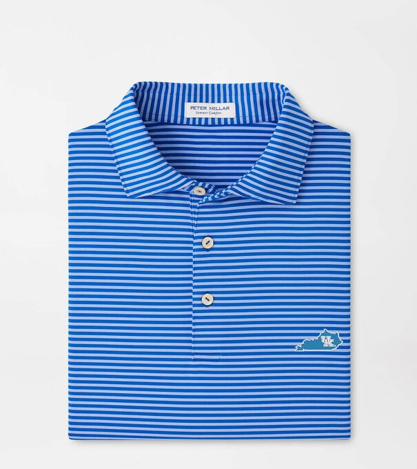 Kentucky Vault Tiebreaker Performance Jersey Stripe Polo