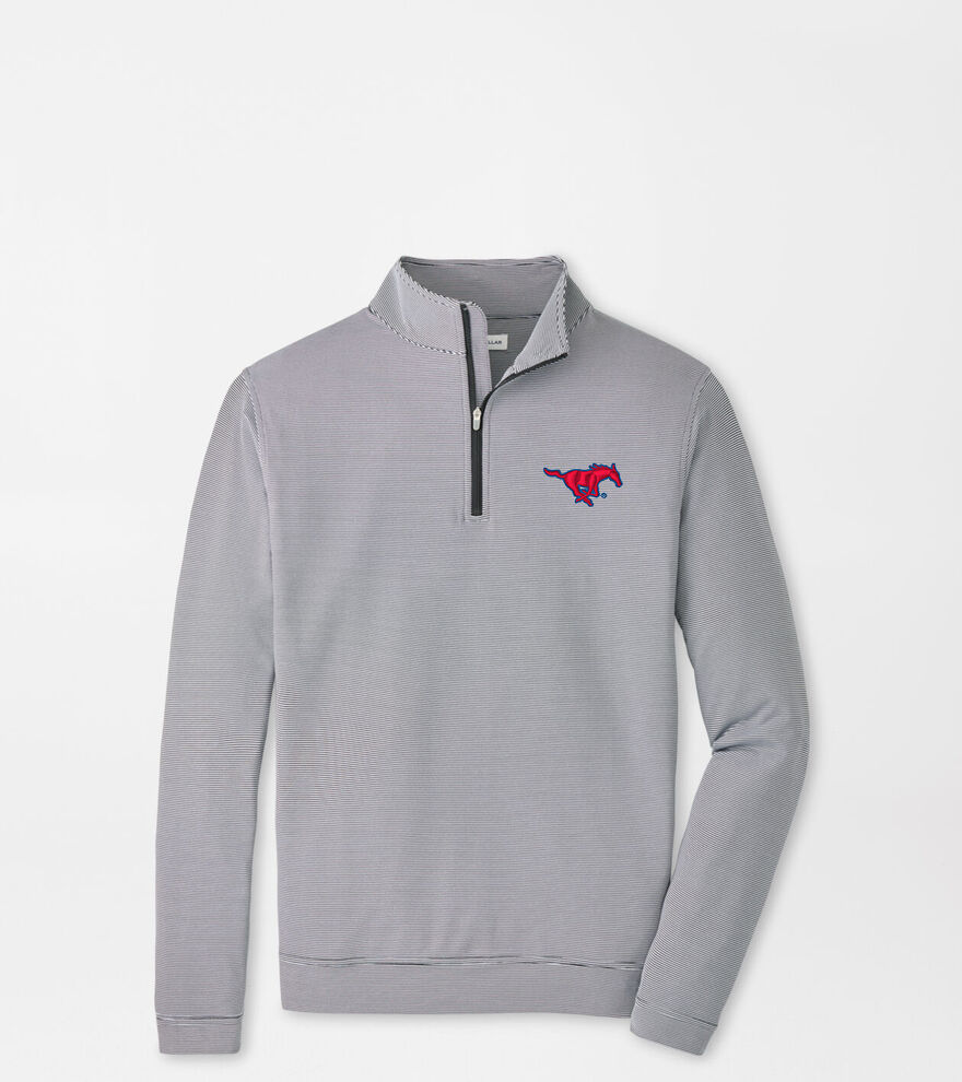 SMU Perth Sugar Stripe Performance Quarter-Zip image number 1