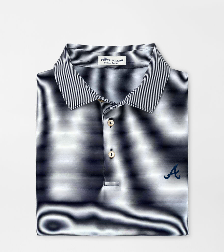 Atlanta Braves Jubilee Stripe Performance Polo image number 1