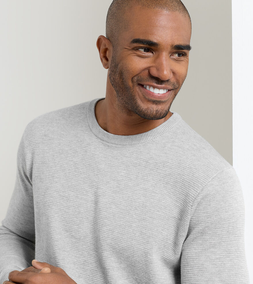 Coolspun Lite Textured Crewneck Sweater image number 4