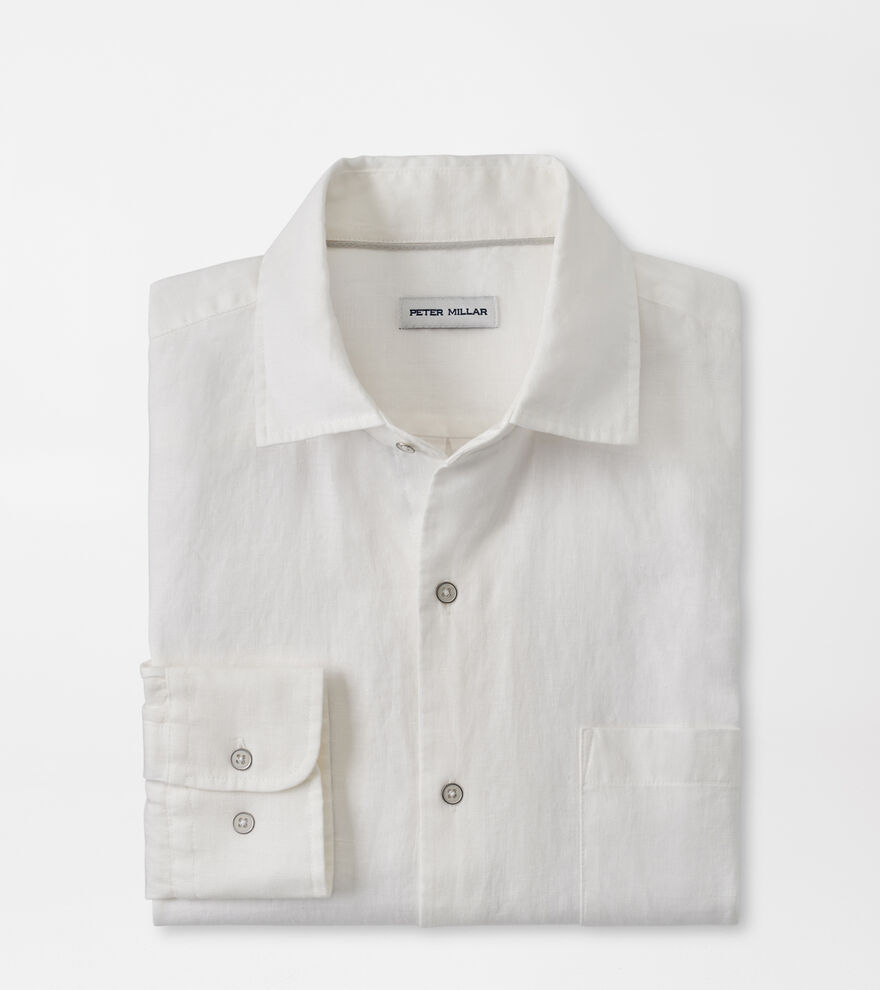Coastal Garment Dyed Linen Sport Shirt image number 1