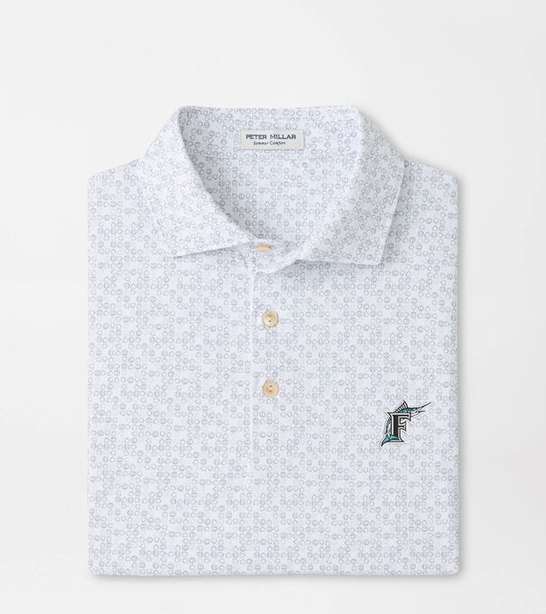 Cooperstown Miami Marlins Bases Loaded Performance Jersey Polo