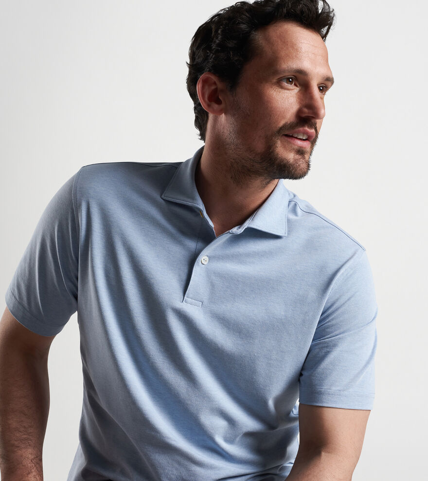 Albatross Cotton-Blend Performance Polo | Men's Polo Shirts | Peter Millar