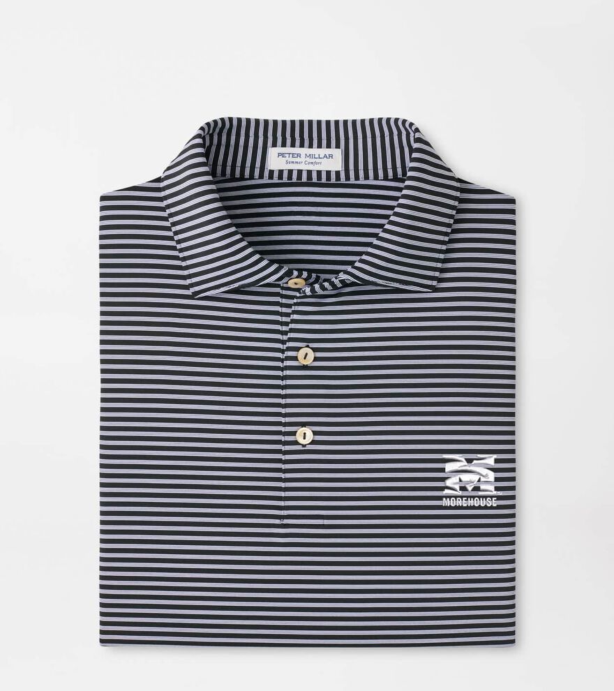 Morehouse College Tiebreaker Performance Jersey Stripe Polo image number 1