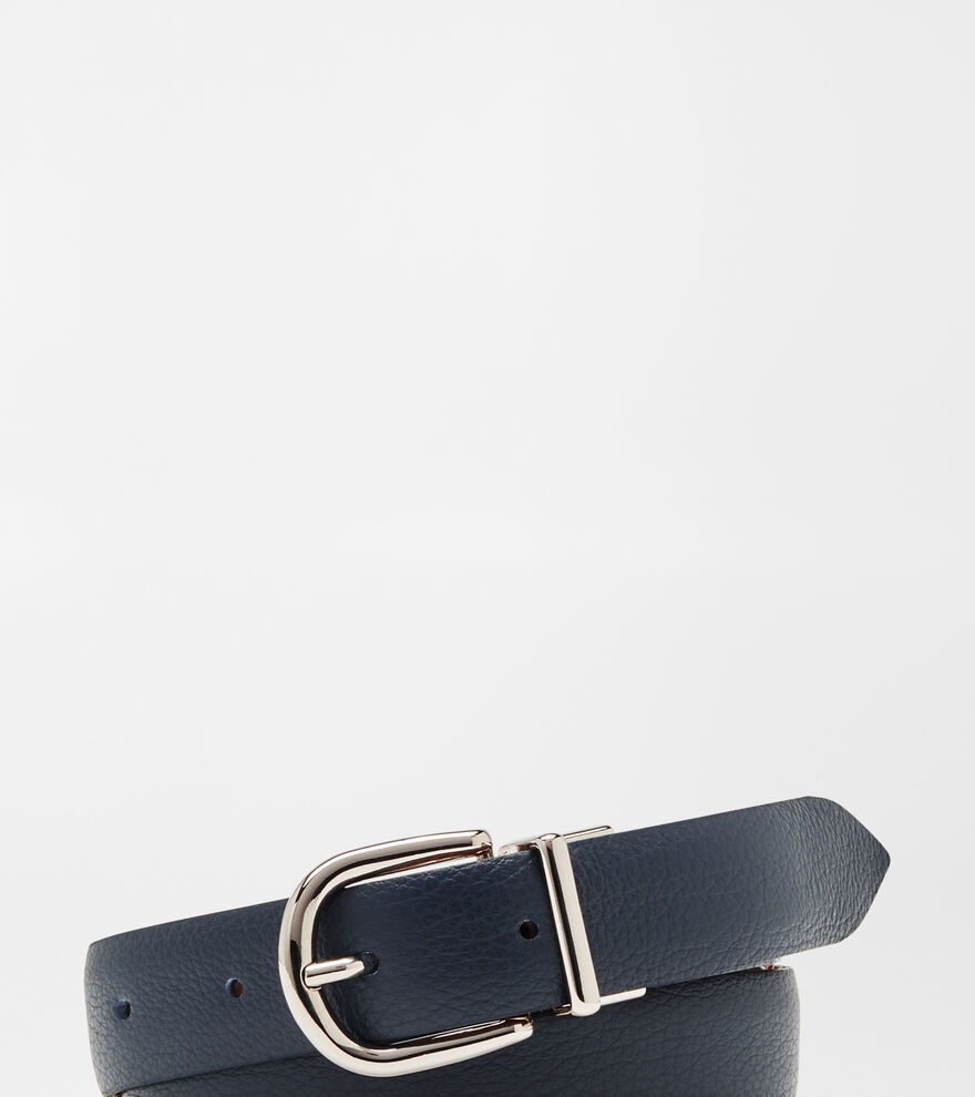 Pebbled Leather Reversible Belt