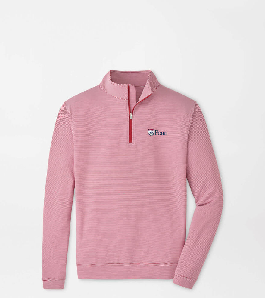 UPenn Perth Sugar Stripe Performance Quarter-Zip