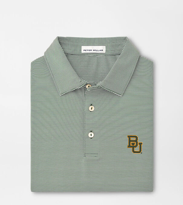 Baylor Jubilee Stripe Performance Polo