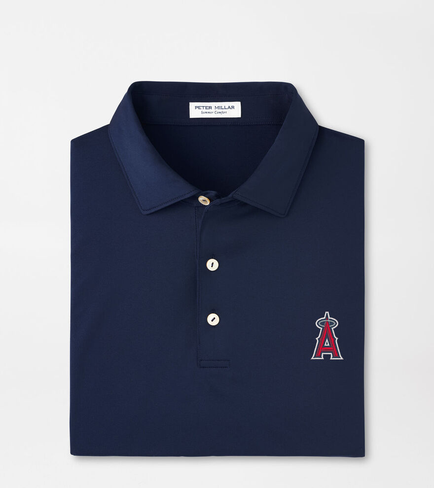 Los Angeles Angels Solid Performance Jersey Polo image number 1