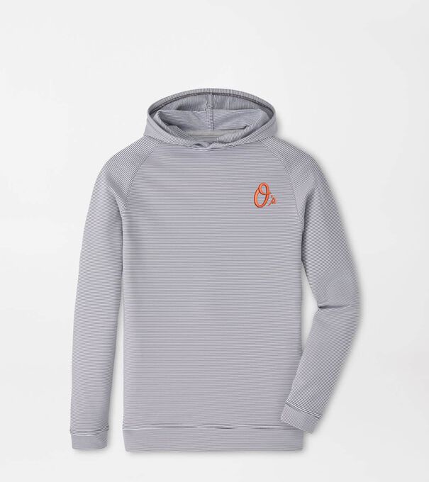 Cooperstown Baltimore Orioles Pine Youth Sugar Stripe Performance Hoodie