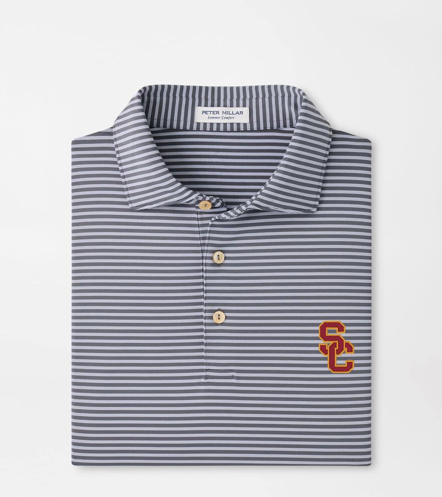 USC Tiebreaker Performance Jersey Stripe Polo