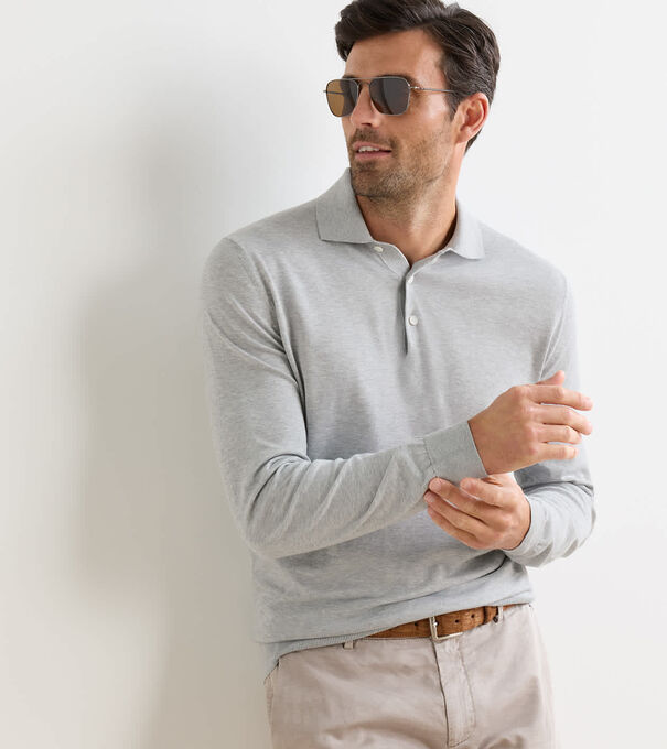 Mariner Sea Island Cotton Sweater Polo - Alternate Image 1
