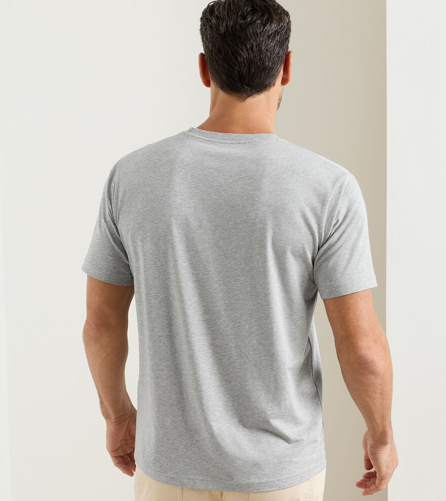 Crown Comfort Heathered Short-Sleeve Pocket Tee image number 3