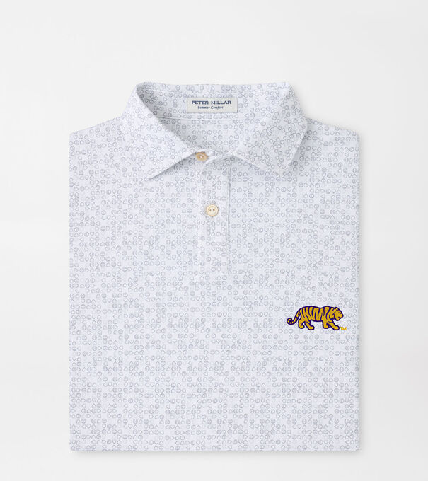 LSU Mike the Tiger Bases Loaded Youth Performance Jersey Polo