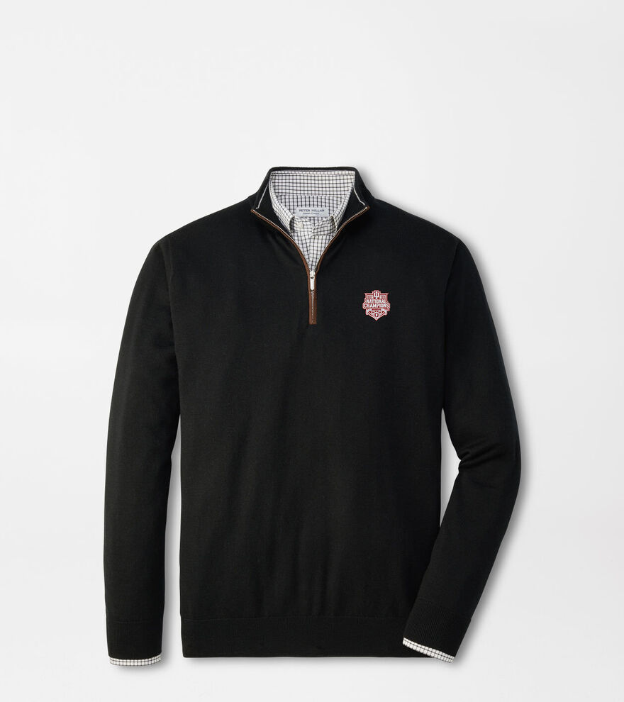 Indiana National Champions Autumn Crest Suede Trim Quarter-Zip image number 1