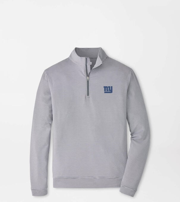 New York Giants Perth Sugar Stripe Performance Quarter-Zip