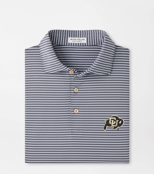 Colorado Tiebreaker Performance Jersey Stripe Polo