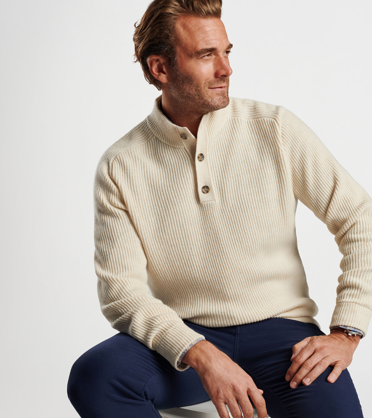 Mens 3 button sweater outlet