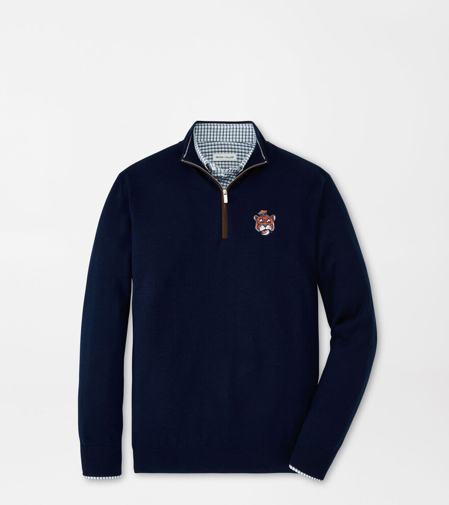 Auburn Vault Autumn Crest Suede Trim Quarter-Zip image number 1