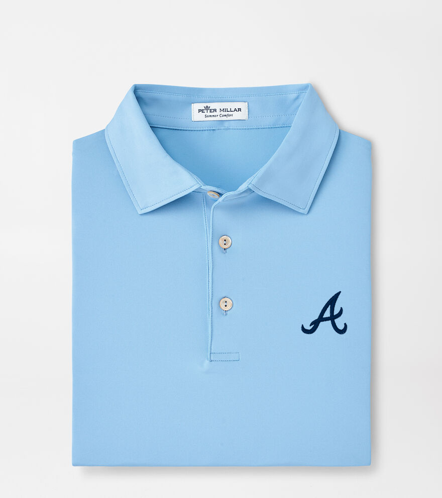 Atlanta Braves Solid Performance Jersey Polo image number 1