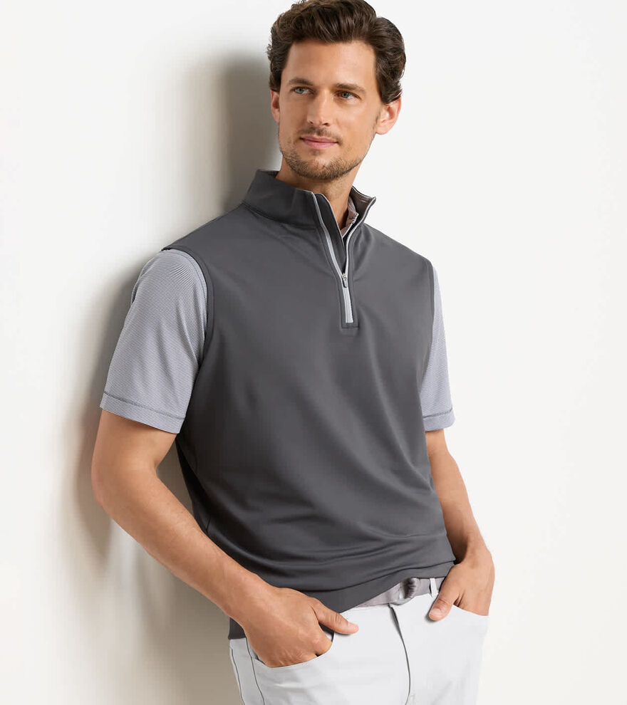 Galway Stretch Loop Terry Quarter-Zip Vest image number 2