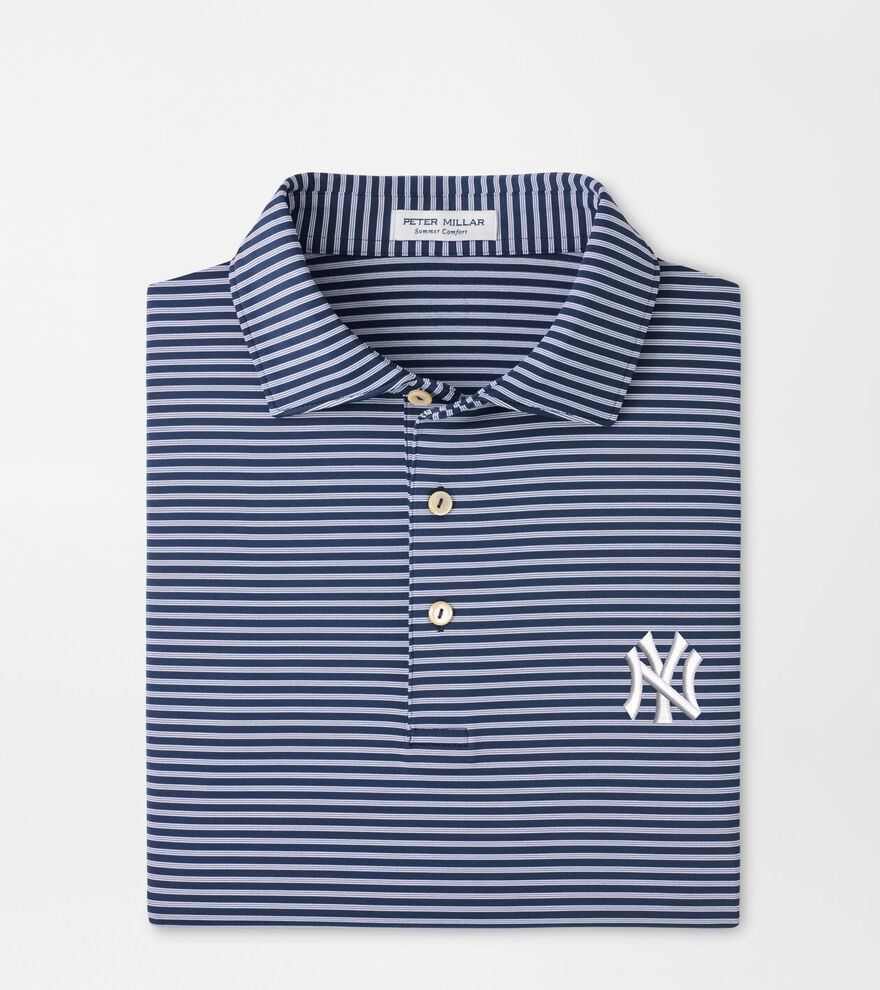 New York Yankees Tiebreaker Performance Jersey Stripe Polo image number 1