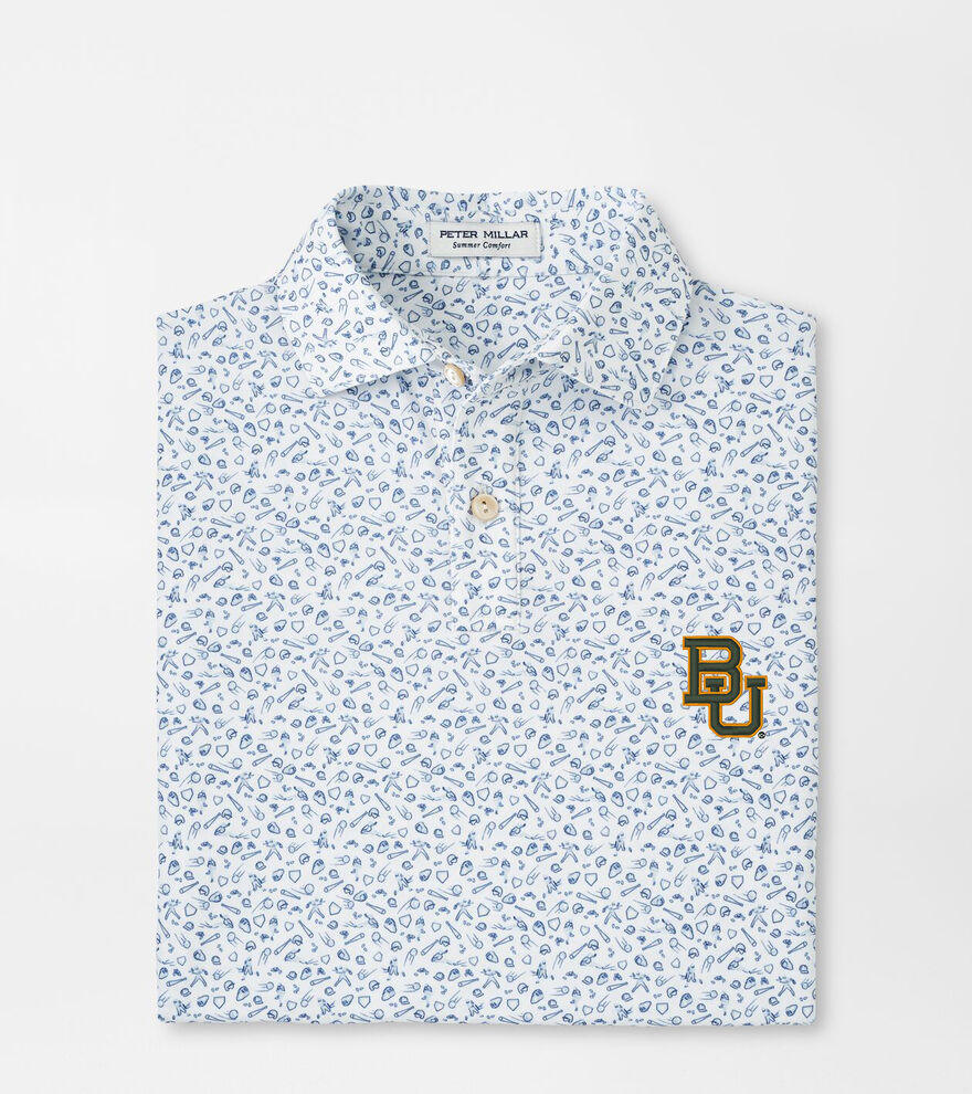 Baylor Batter Up Youth Performance Jersey Polo image number 1