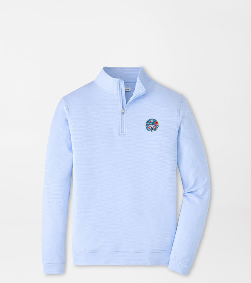 Cooperstown Toronto Blue Jays Perth Sugar Stripe Performance Quarter-Zip
